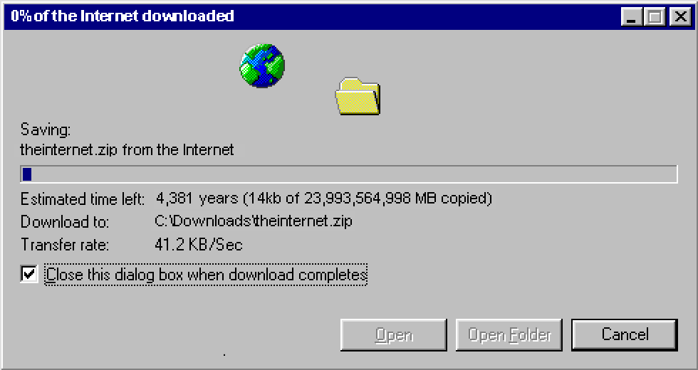 This is gonna take a while